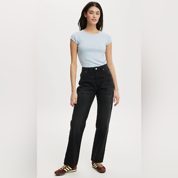 Black Cotton-On Long Straight Leg. NWOT. 2.‎ - Picture 1 of 5